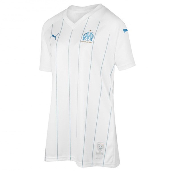 Camiseta Marsella 1ª Mujer 2019 2020 Blanco